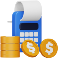 Accounts payable 3d rendering isometric icon. png