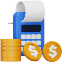 Accounts payable 3d rendering isometric icon. png