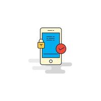 Flat Smartphone Icon Vector