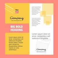 Fires Company Brochure Title Page Design Company profile annual report presentations leaflet Vector Background