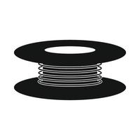Wire spool icon, simple style vector