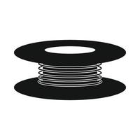 Wire spool icon, simple style vector