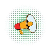 Megaphone icon in comics style vector