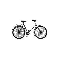 icono de bicicleta en estilo simple vector