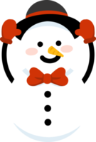 Schneemann-Weihnachtskarikatur png