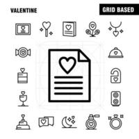 paquete de iconos de línea de san valentín para diseñadores y desarrolladores iconos de archivo amor romance imagen de san valentín amor romance vector de san valentín