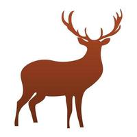 Deer icon, simple style vector