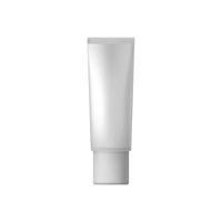 tubo cosmético blanco en blanco vector