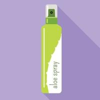 Aloe spray icon, flat style vector