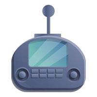 Play remote control icon, cartoon style vector