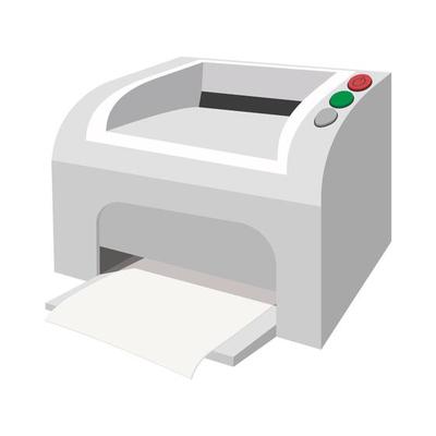 Printer cartoon icon