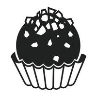 Truffle icon, simple style vector