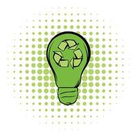 Eco energy concept comics icon vector