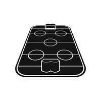 icono de la pista de hockey sobre hielo vector