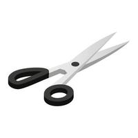 Scissors 3d isometric icon vector