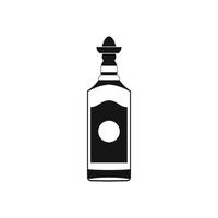 Tequila bottle icon, simple style vector