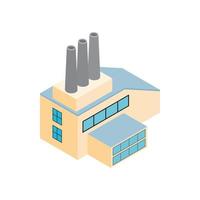 Factory isometric 3d icon vector