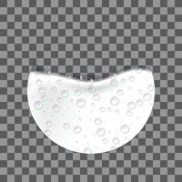 Foam effect icon, realistic style vector