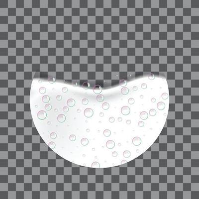 Foam effect icon, realistic style