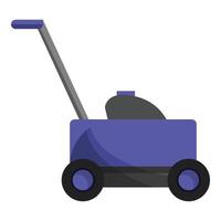 Grass cutter icon, cartoon style vector