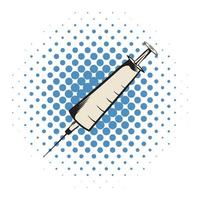 Syringe comics icon vector
