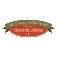 Sale vintage banner vector