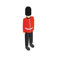 A Royal Guard icon, isometric 3d style vector