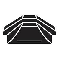Skatepark icon, simple style vector