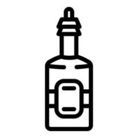 Apple vinegar icon, outline style vector