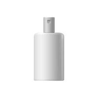 White blank cosmetic container vector