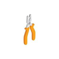 Pliers icon, isometric 3d style vector