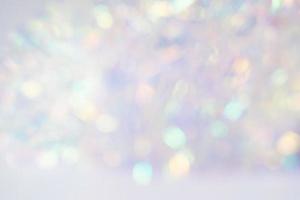 abstract bokeh background. christmas bokeh. blue blurred background. silvery shine photo