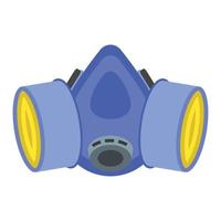 Gas mask icon, flat style vector