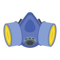 Gas mask icon, flat style vector