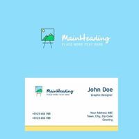 Image logo Design with business card template Elegant corporate identity Vector