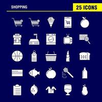 Shopping Solid Glyph Icon for Web Print and Mobile UXUI Kit Such as Cart Trolley Buy Add Cart Trolley Buy Remove Pictogram Pack Vector