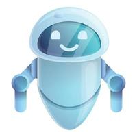 Web chatbot icon, cartoon style vector