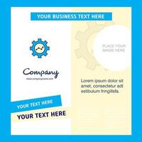 Gear setting Company Brochure Template Vector Busienss Template