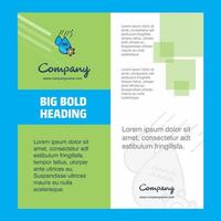 Water control Company Brochure Title Page Design Company profile annual report presentations leaflet Vector Background