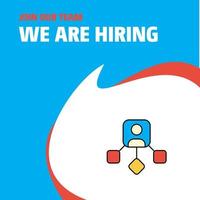 Join Our Team Busienss Company Network We Are Hiring Poster Callout Design Vector background