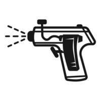 icono de pistola de agua, estilo simple vector