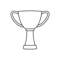 Cup line icon vector