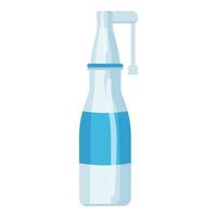 Flu spray icon cartoon vector. Cold sick vector