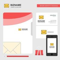 Message Business Logo File Cover Visiting Card and Mobile App Design Vector Illustration