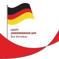 Germany Indpendence day design vector