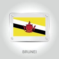 vector de diseño de bandera de brunei