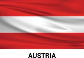 Austria flag design vector