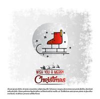 Christmas card with creative design vector