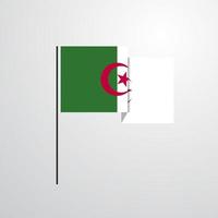 Alegeria waving Flag design vector
