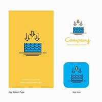 Water evaporation Company Logo App Icon and Splash Page Design Creative Business App Design Elements vector